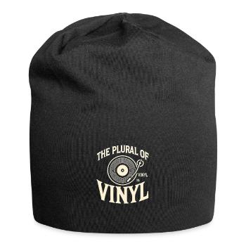 Der Plural von Vinyl ist Vinyl - Jersey-Beanie - Schwarz - Vorne