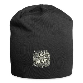 Bei Verlust zurück zum Bandraum - Jersey-Beanie - Schwarz - Vorne