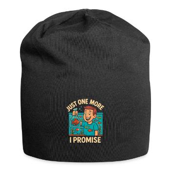 Nur noch ein Fisch, versprochen - Jersey-Beanie - Schwarz - Vorne