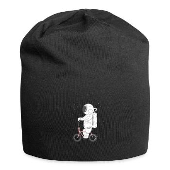 Astronaut Vélo Vélo Vélo Cadeau Galaxy - Bonnet en jersey - noir - Devant