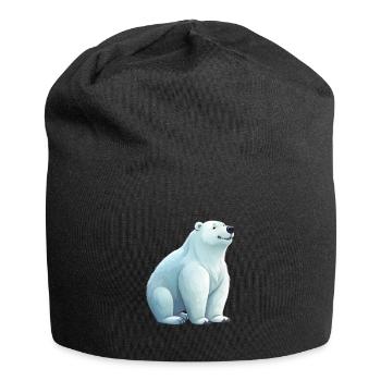 Niedlicher Eisbär für Kinder für Kinder - Jersey-Beanie - Schwarz - Vorne