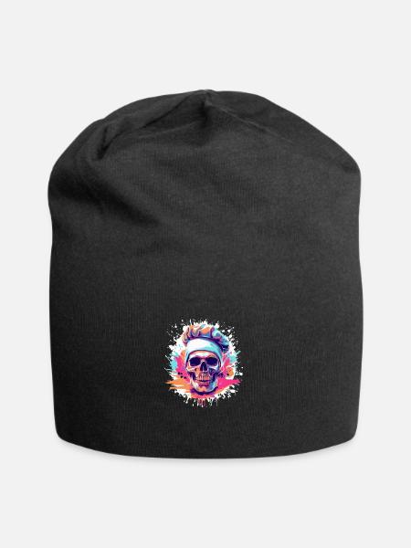 Koch Totenkopf - Jersey-Beanie - Schwarz