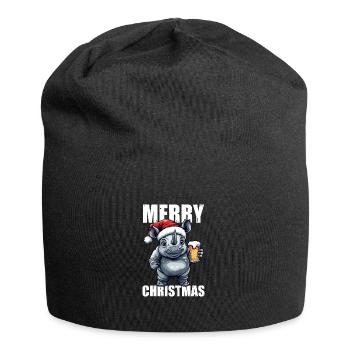 Bière de rhinocéros Joyeux Noël - Bonnet en jersey - noir - Devant
