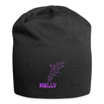 Nelly amusante - Bonnet en jersey - noir - Devant