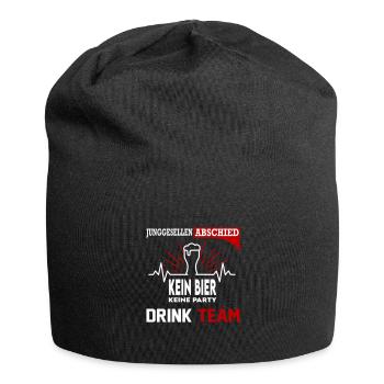 Junggesellenabschied Bier Drink Team Party Saufen - Jersey-Beanie - Schwarz - Vorne