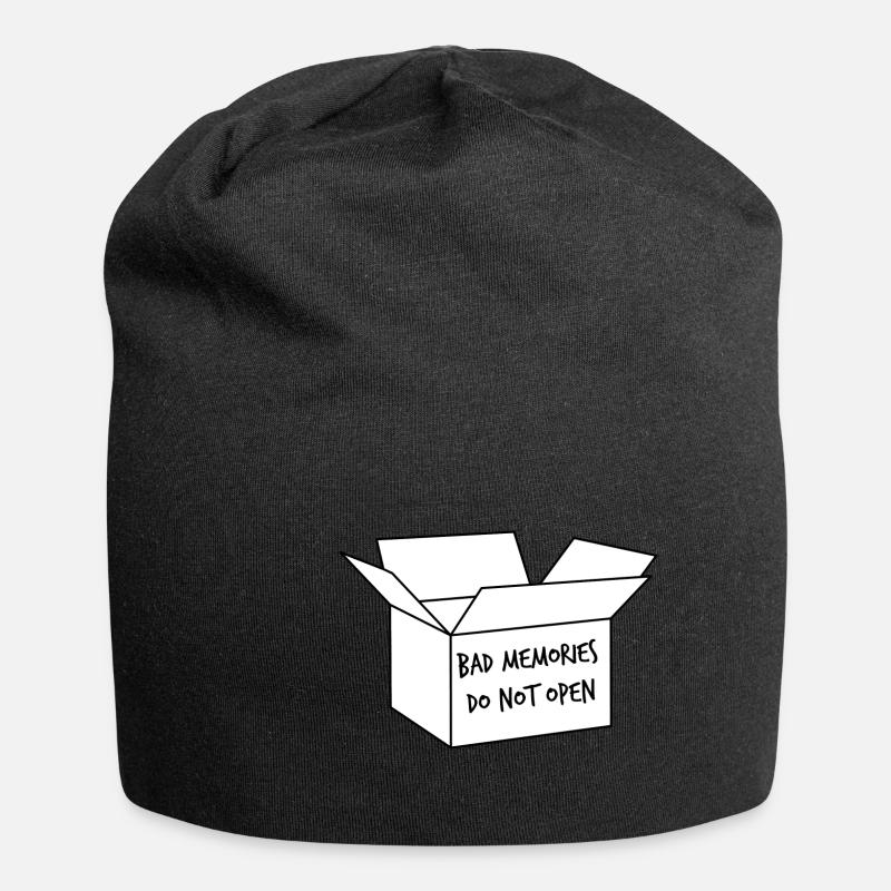 Bad Memories Box Gift Idea - Jersey Beanie - black