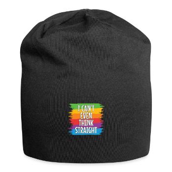 Gay Pride Schwul Lesbisch LGBT LGBTQ Geschenk - Jersey-Beanie - Schwarz - Vorne