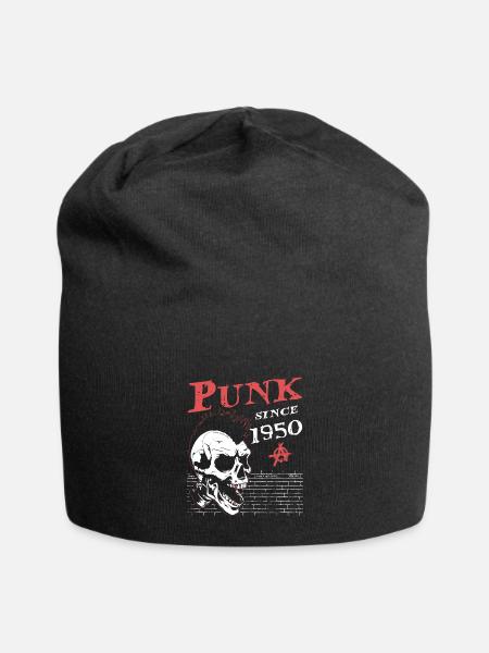 Punk seit 1950, Punks Not Dead, 74 Jahre alt und - Jersey-Beanie - Schwarz