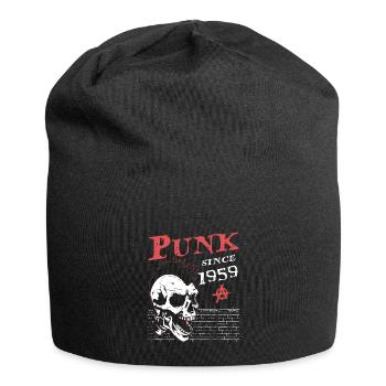 Punks Not Dead, Punk Since 1959, 65 Years Old and - Jersey Beanie - black - Front