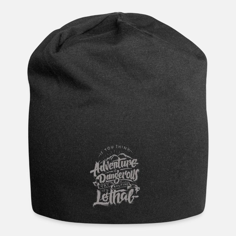 Adventure Abenteuer Dangerous Bstyled Freizeitmod - Jersey-Beanie - Schwarz