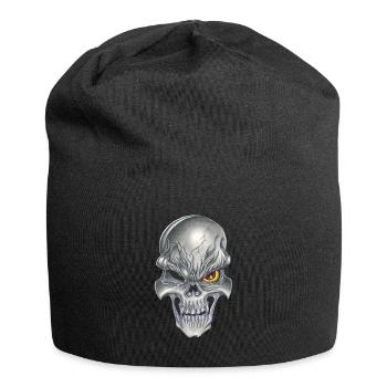 tête de mort hardcore crâne - Bonnet en jersey - noir - Devant