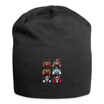 Gamer Gaming Gamer Gamepad Joystick Console - Jersey Beanie - black - Front