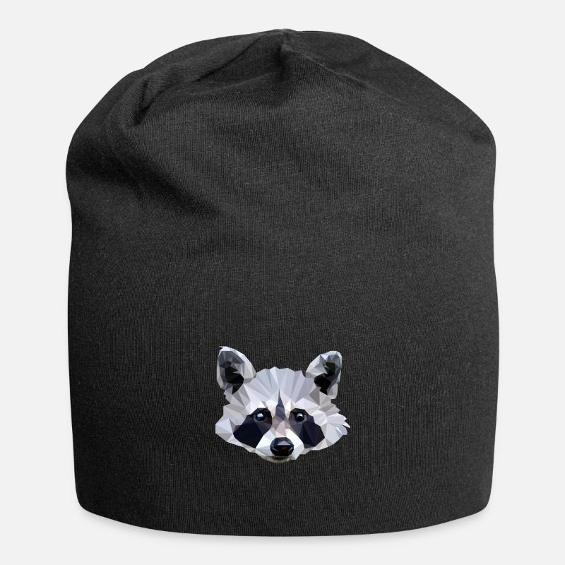 Doux raton laveur - Bonnet en jersey - noir