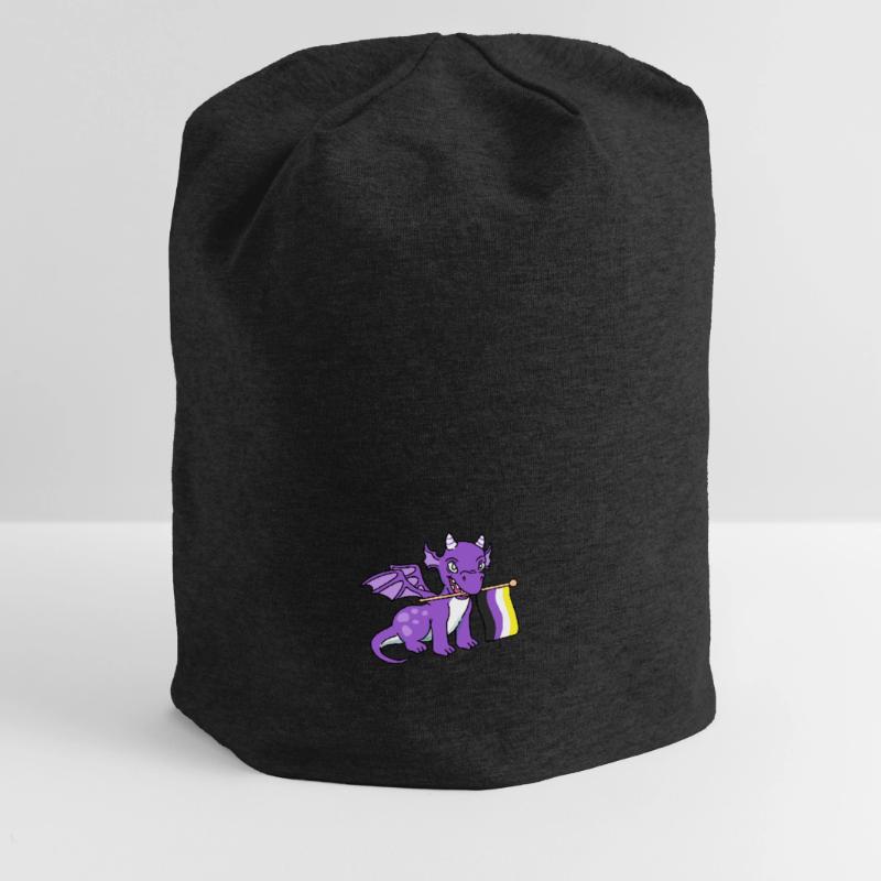 Nonbinary Pride Dragon Nonbinary Pride Bonnet en jersey