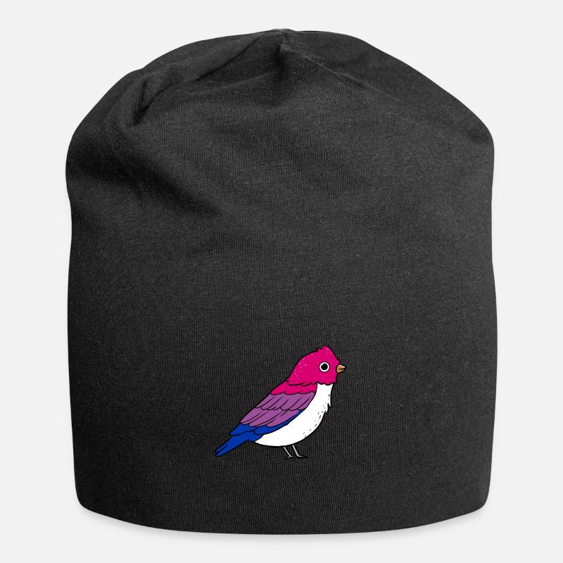 Bisexueller Vogel Bisexual Pride - Jersey-Beanie - Schwarz