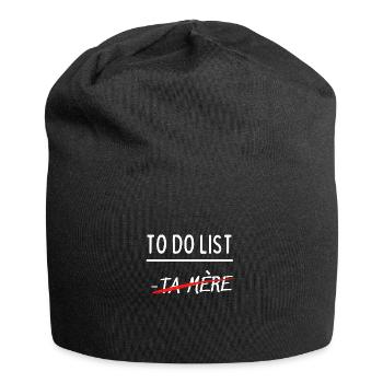 to do list - Bonnet en jersey - noir - Devant