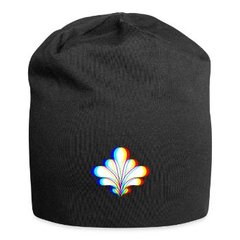 EDM - Flower - Glitch Rave Style - Jersey Beanie - black - Front