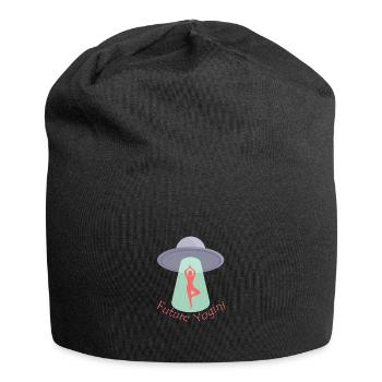 Future Yogini with Ufo - Jersey Beanie - black - Front