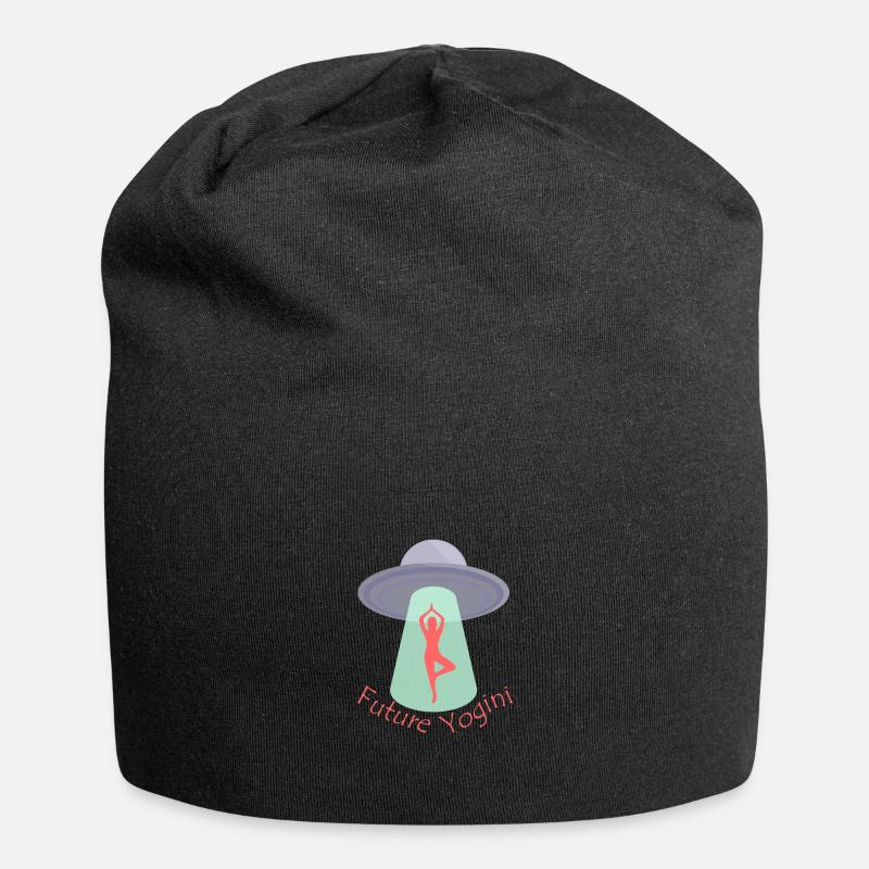 Future Yogini avec Ufo - Bonnet en jersey - noir