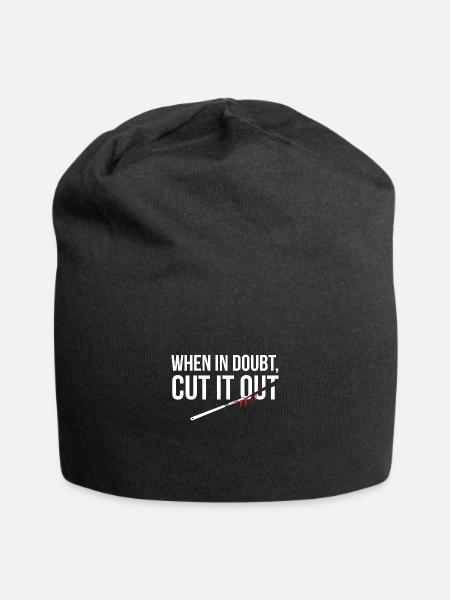Wenn Sie Zweifel haben, schneiden Sie es aus Chirurgische medizinische Chirurgie - Jersey-Beanie - Schwarz