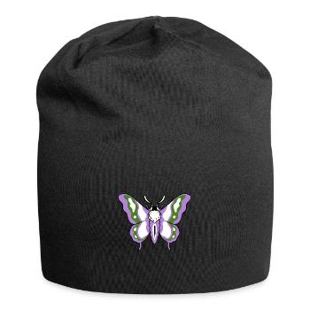 Genderqueer Pride Moth - Bonnet en jersey - noir - Devant