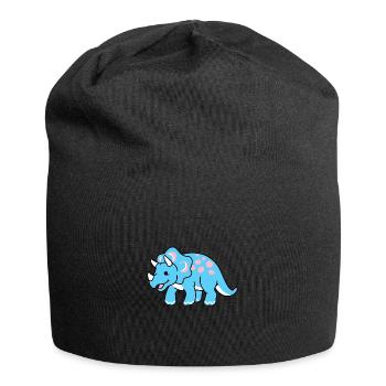 Trans Pride Triceratops - Jersey Beanie - black - Front