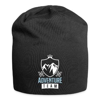 mountains wappen berge team - Jersey-Beanie - Schwarz - Vorne