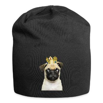 Mobs König Bulldogge Prinz - Jersey-Beanie - Schwarz - Vorne