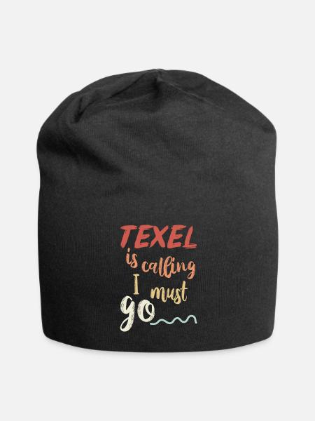 Texel Inselurlaub - Jersey-Beanie - Schwarz