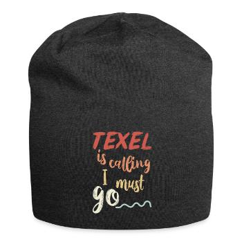 Vacances à l'île de Texel - Bonnet en jersey - charbon - Devant