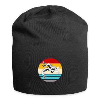 Ringen Ringer Kampfsport Sport Ringkampf Freistil - Jersey-Beanie - Schwarz - Vorne