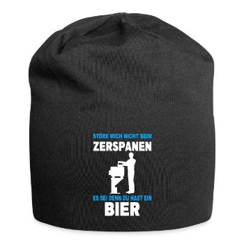 Zerspanungsmechaniker Dreher Fräser Mechaniker - Jersey-Beanie - Schwarz - Vorne