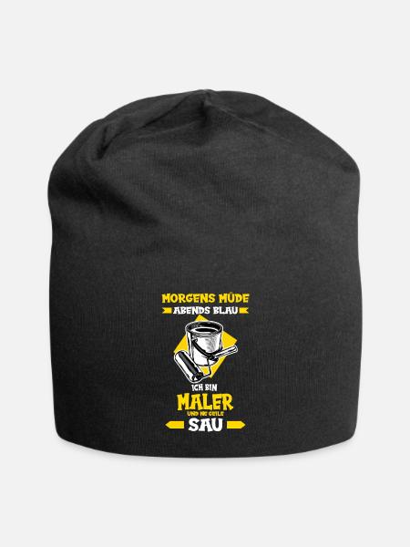 Maler und Lackierer Maler Lackierer Handwerker - Jersey-Beanie - Schwarz