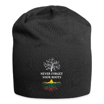 Litauen Litauische Wurzeln - Jersey-Beanie - Schwarz - Vorne