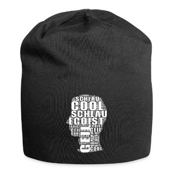 SCHLAU,EGOIST,COOL,GEIL KOPF LUSTIG T-SHIRT - Jersey-Beanie - Schwarz - Vorne