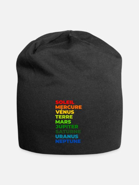 Le Système solaire - Bonnet en jersey - noir