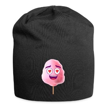 Cotton candy pink - Jersey Beanie - black - Front
