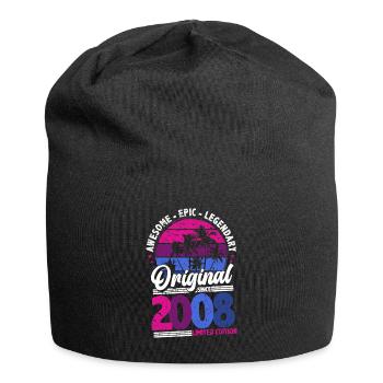 2008 geburtstag perspektive - Jersey-Beanie - Schwarz - Vorne