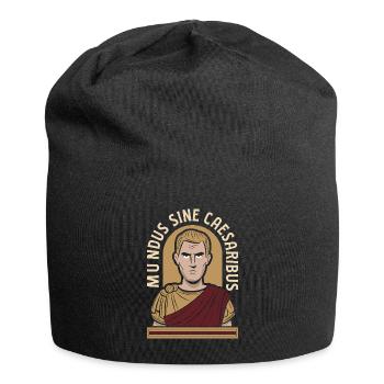 Mundus Sine Caesaribus Quote Latin - Jersey Beanie - black - Front