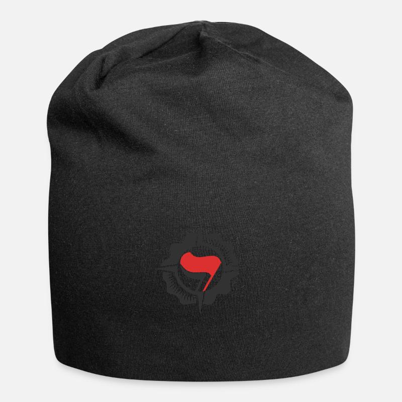 drapeau antifa - Bonnet en jersey - noir