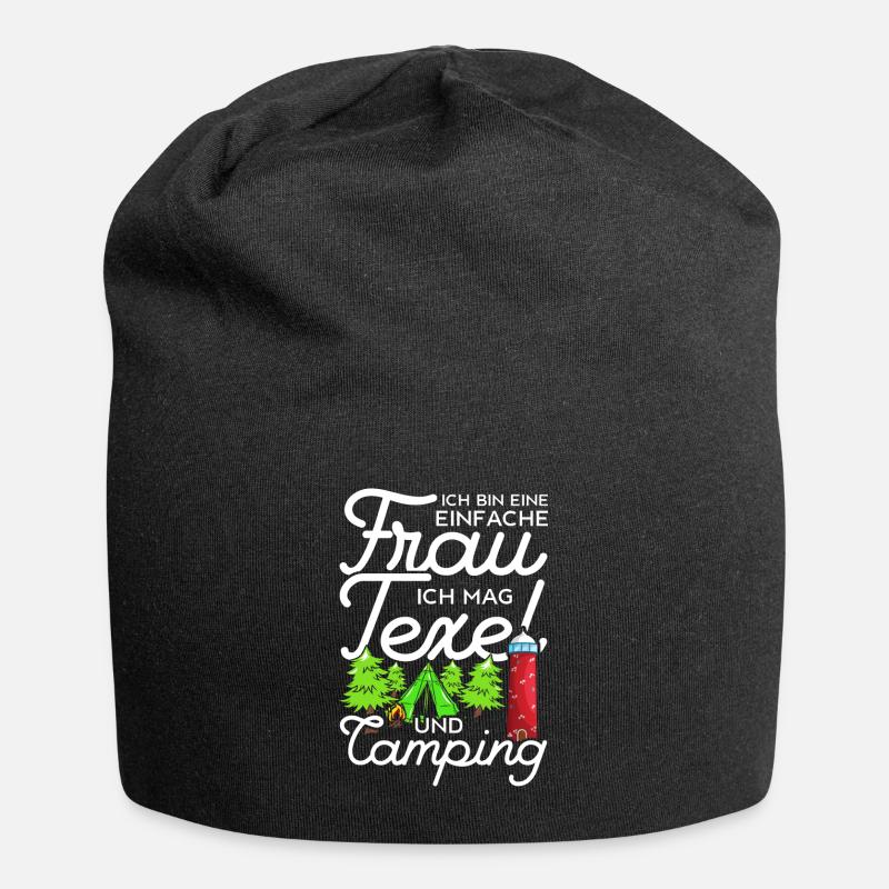 Texel und Camping Holland Leuchtturm - Jersey-Beanie - Schwarz