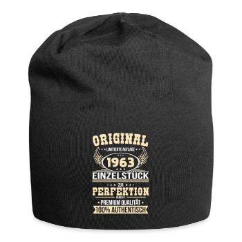 60. Geburtstag - Original 1963 Einzelstück - Jersey-Beanie - Schwarz - Vorne