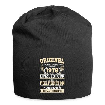 45. Geburtstag - Original 1978 Einzelstück - Jersey-Beanie - Schwarz - Vorne