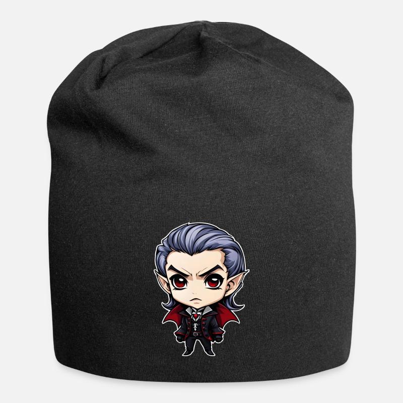 A Chibi Vampire - Jersey Beanie - black