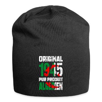 80th Birthday - Original - 1945 - Algerian - Jersey Beanie - black - Front