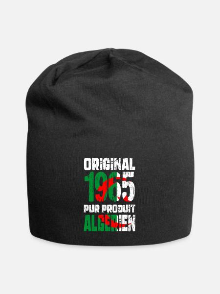 Anniversaire 60 ans - Original - 1965 - Algérien - Bonnet en jersey - noir