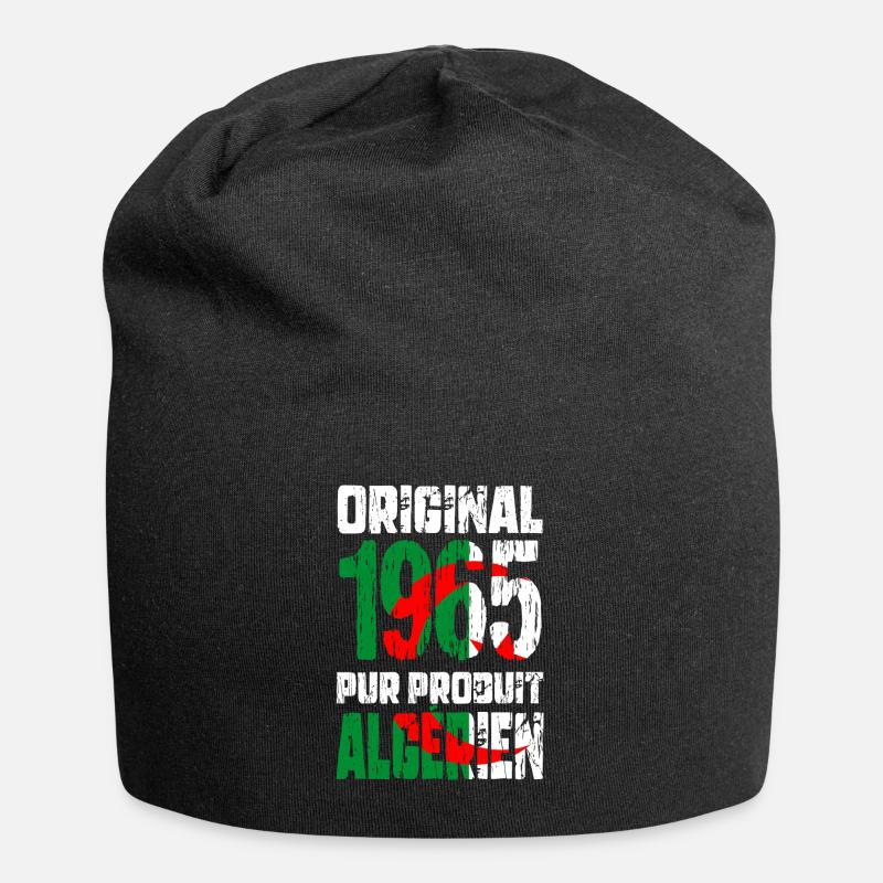 Anniversaire 60 ans - Original - 1965 - Algérien - Bonnet en jersey - noir