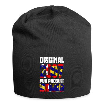 18th Birthday - Original - 2007 Burgundy - Jersey Beanie - black - Front