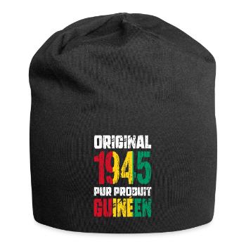 Anniversaire 80 ans - Original 1945 - Guinéen - Bonnet en jersey - noir - Devant