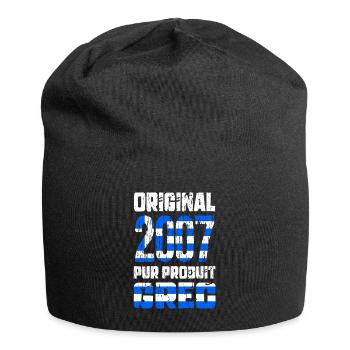 18. Geburtstag - Original 2007 - Griechisch - Jersey-Beanie - Schwarz - Vorne